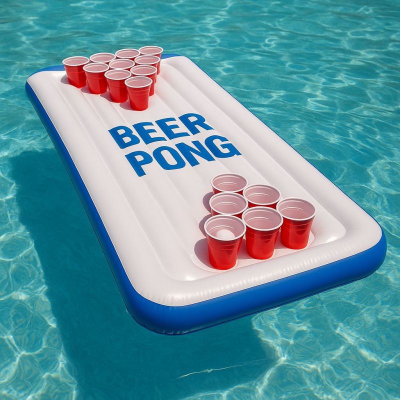 Illustration of Beer Pong Inflatable Table