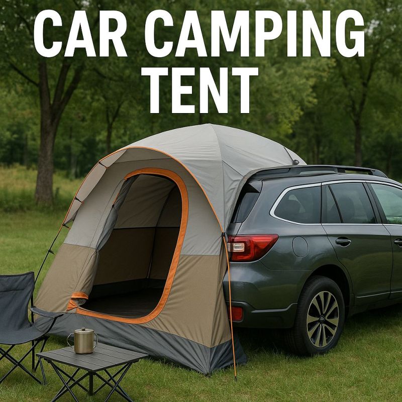 Illustration of Car Camping Tent