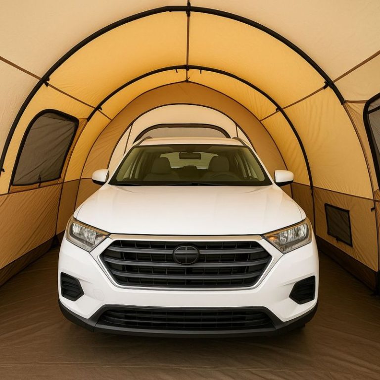 Illustration of Car Tent Inside