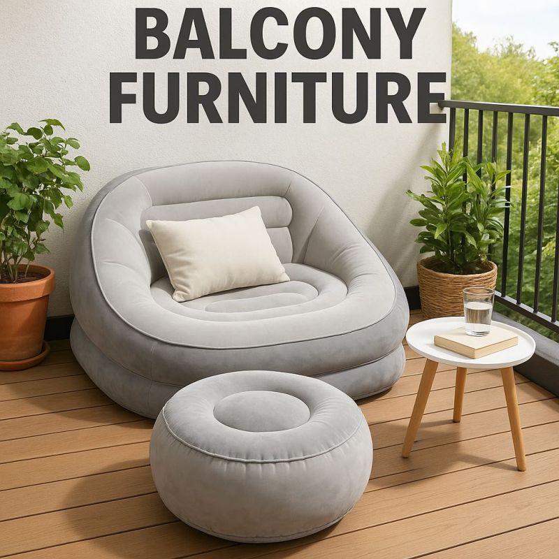 Illustration of Inflatable Balcony Furniture