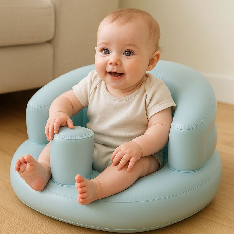 Illustration of inflatable chair for baby