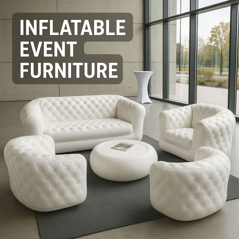 Illustration of Inflatable Event Furniture