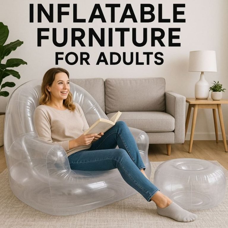 Illustration of Inflatable Furniture for Adults