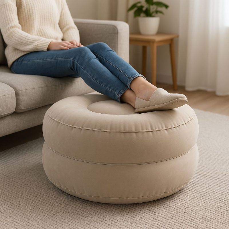 Illustration of Inflatable Ottoman