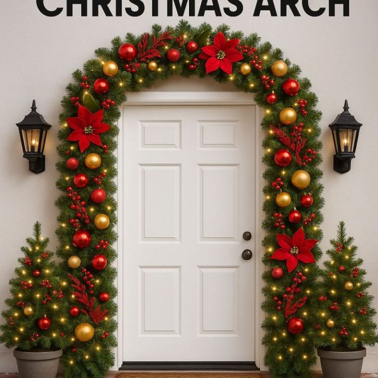 Illustration of Non Inflatable Christmas Arch