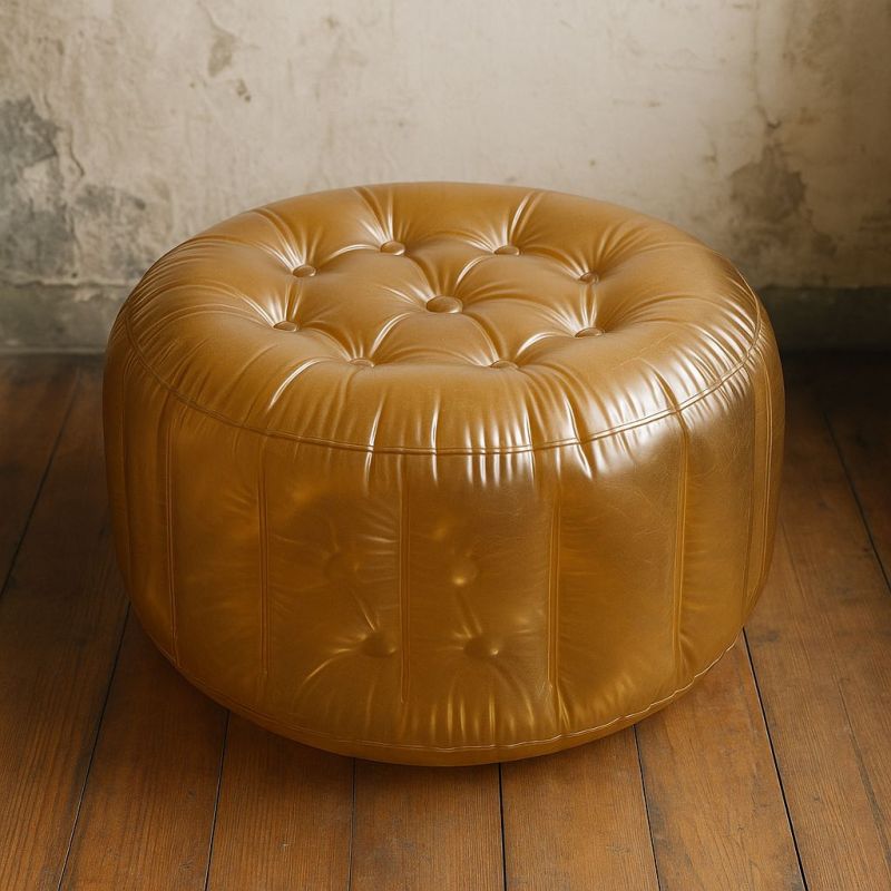 Illustration of Vintage Inflatable Ottoman